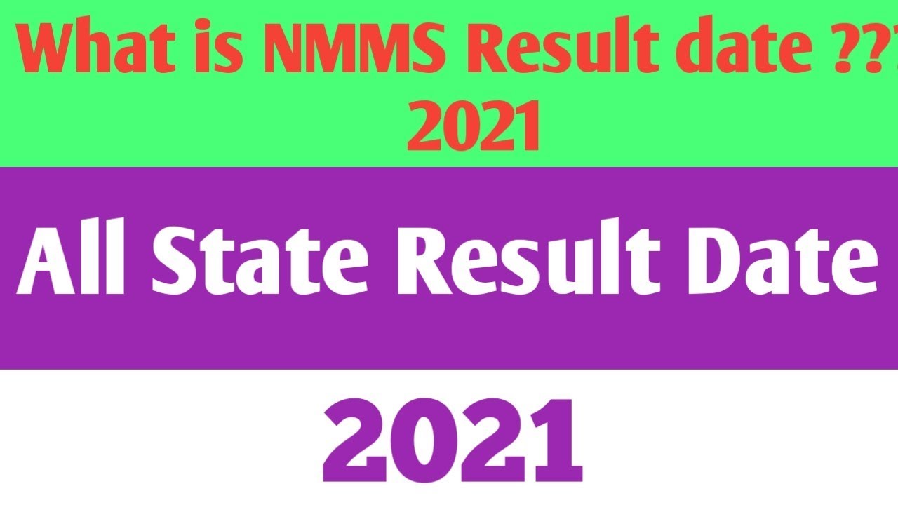 NMMS Result Date Released 2021 || All State NMMS Result Date 2021