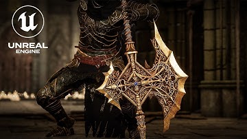 Dark fantasy halberd weapon | Unreal Engine 5.4 cinematic