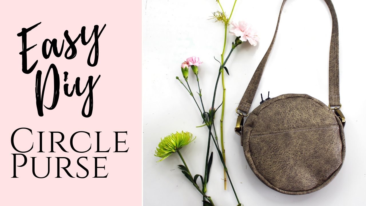 Leather Craft] Making a handmade circle bag / free PDF Pattern - YouTube