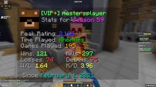 getting diamond division in 4 hours | Ranked Skywars Highlights Season 59