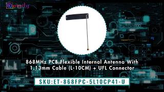 868MHz PCB Flexible Internal Antenna | LoRa Solution #868mhz #loraantenna #pcb #rftechnology