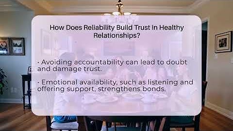 How Does Reliability Build Trust In Healthy Relationships? - The Personal Growth Path