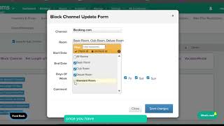 Block Or Unblock Ota Channels Axisrooms Channel Manager Tutorial