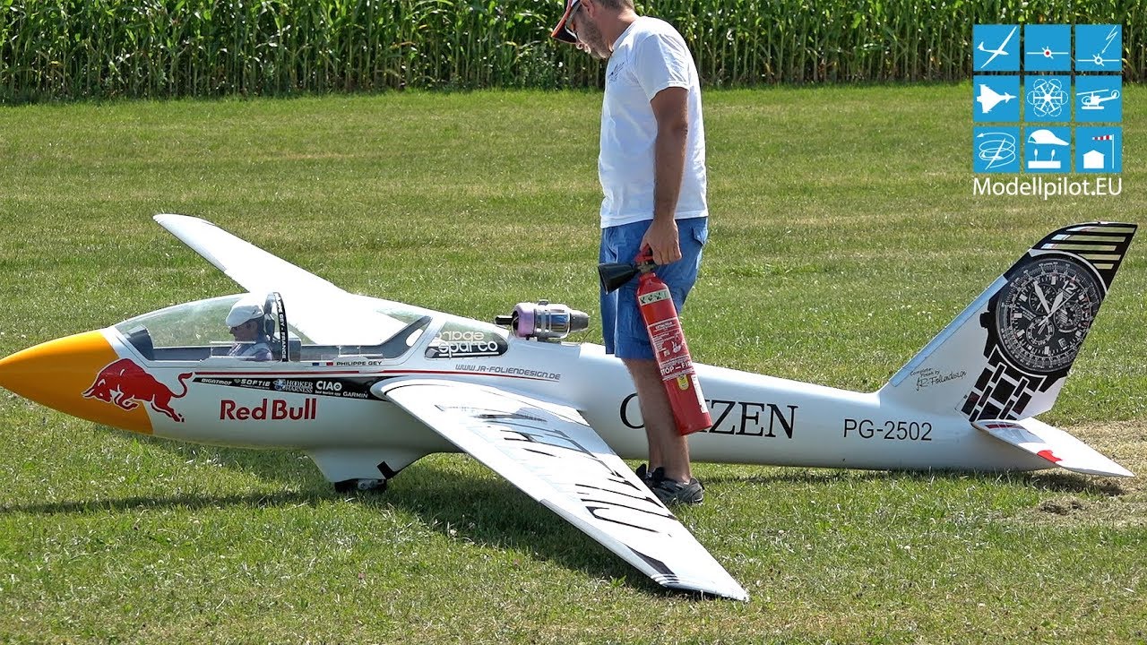 MDM1 FOX 50 12 PARITECH RC SCALE TURBINE GLIDER AEROBATIC AIRSHOW