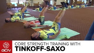 Core Strength Training With Tinkoff-Saxo