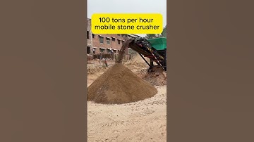 100 tons per hour mobile stone crusher #mobilestonecrusher #mobilecrusher #crusher #stonecrusher