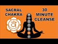 30 minutes sacral chakra cleansing singing bowls