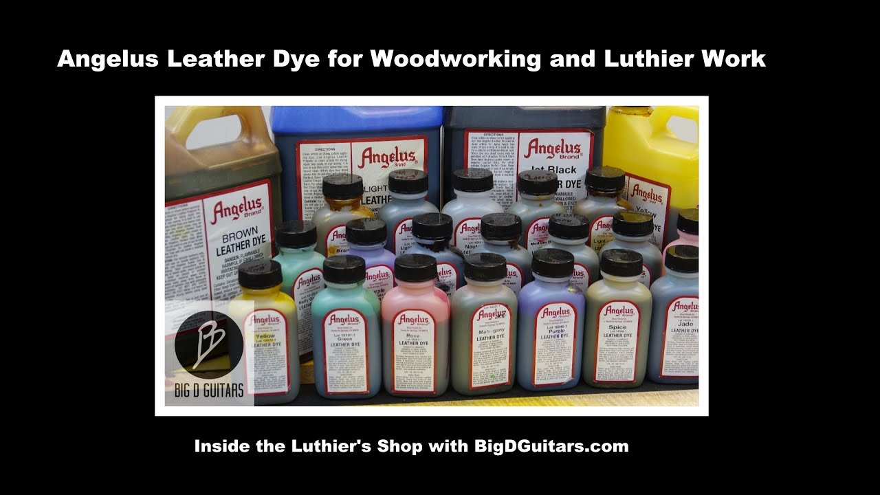 Honey and Tans from Angelus Leather Dye for Woodworking and