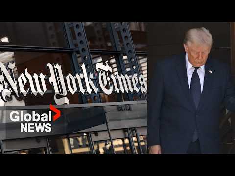 Trump subpoenas New York Times journalists after report his plane lacked advanced security features