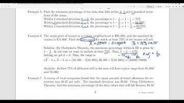 Elementary Statistics: Chebyshev