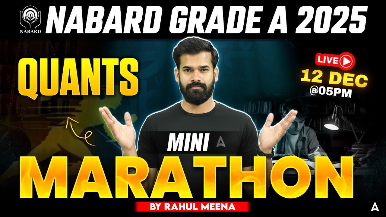 NABARD Grade A Quant 2025 | Quant Mini Marathon Class | Most Expected Quant Questions for NABARD