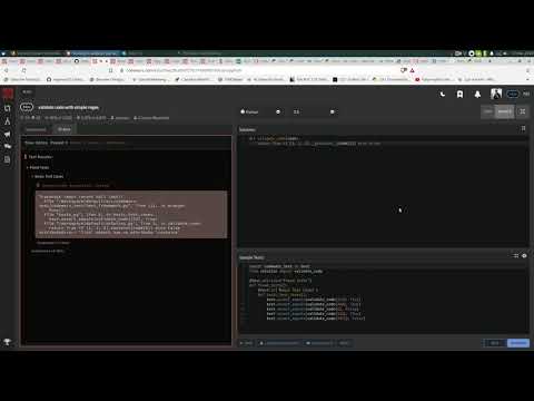 Validate Code With Simple Regex [CodingKata] DAY78