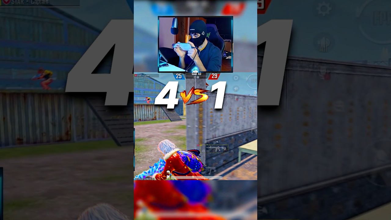 4 Enemies vs 1 Captain 🥷⚡️