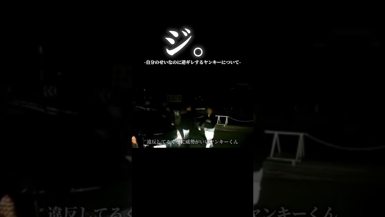 ジ。自分のせいなのに逆ギレするヤンキーについて#ヤンキー #ドラレコ映像
