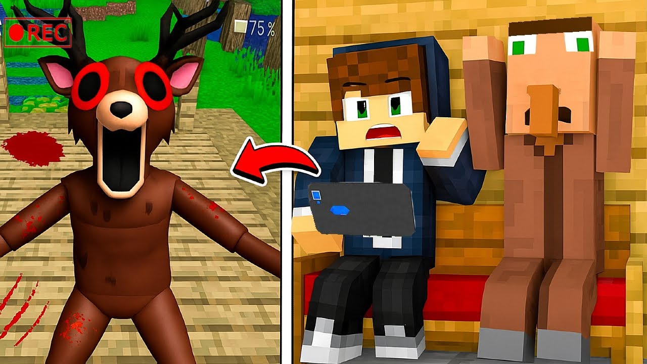 Snimili Smo Jelena Iz 99 Noći U Šumi Ispred Naše Najsigurnije Baze U Minecraftu!