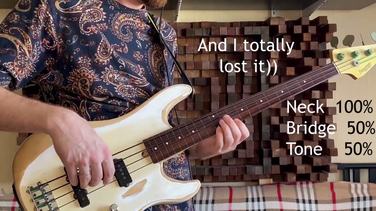 DIY Custom 70's Heavy Relic Fretless Fernandes PJS-42 Bass Test