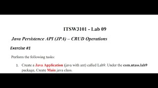 Lab 9 JPA   CRUD