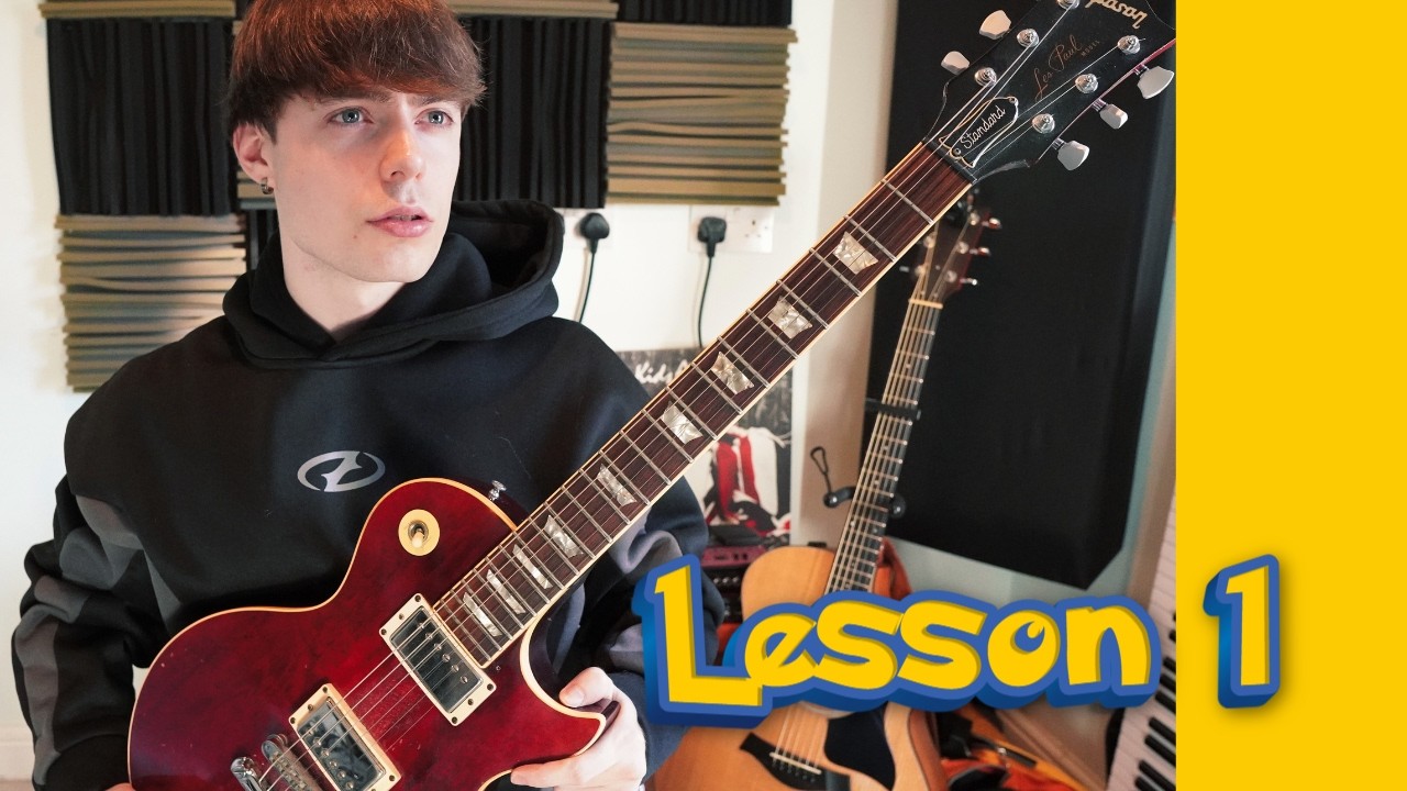 Your first ever guitar lesson! (Guitar basics lesson 1) - YouTube