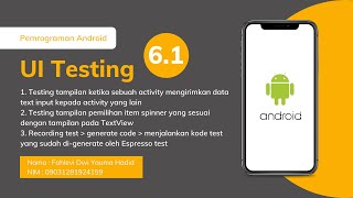 6.1 UI Testing - Codelab (2021)