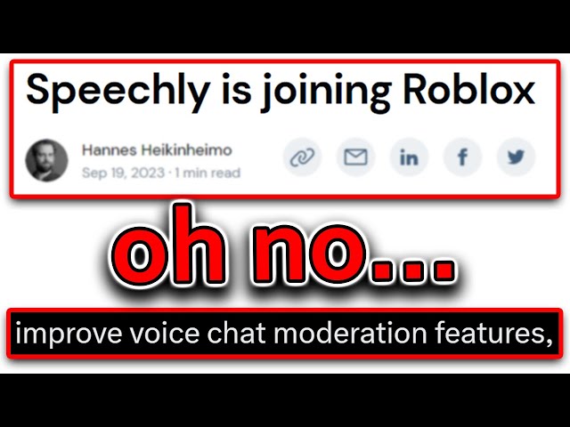 Speechly is joining Roblox