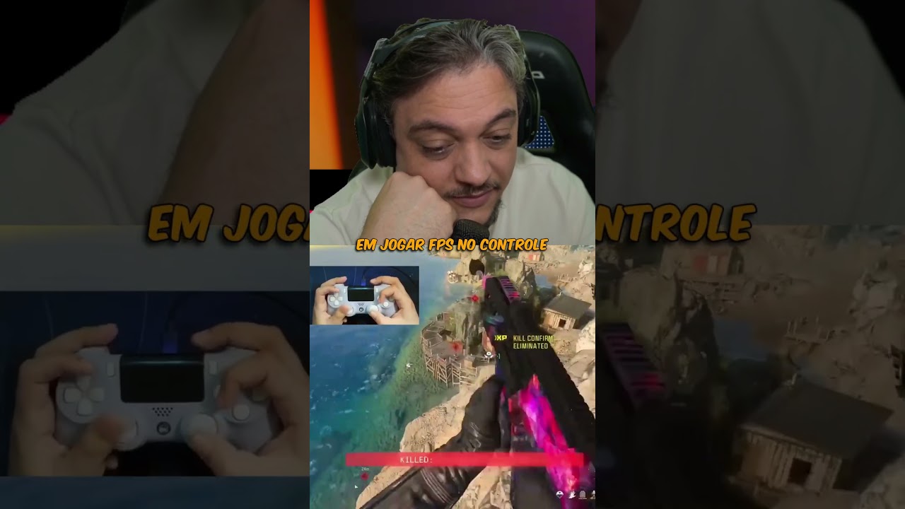 JOGAR FPS NO CONTROLE OU NO MOUSE E TECLADO???🤔 | 