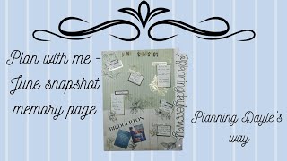 Plan with June Snapshot memory page
