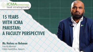 15 Years With Icma Stan A Faculty Perspective