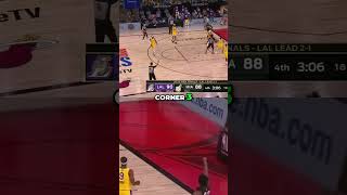 Lakers LOCK DOWN Heat's Chance with HUGE Caldwell-Pope 3! #shorts