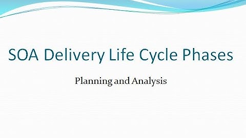 SOA Delivery Life Cycle Phases