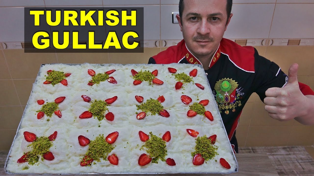 Turkish Gullac Dessert Recipe Traditional Light Milk Dessert Gullac