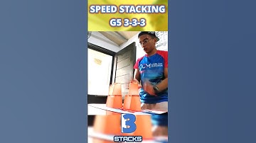 Fast Speed Stacking: G5 3-3-3 in 1.811 Seconds! #cupstacking #fast #shorts