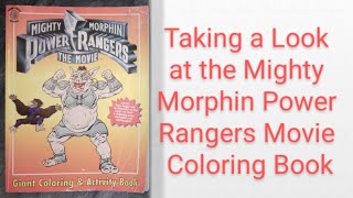 Taking a Look at the Mighty Morphin Power Rangers Movie Coloring Book