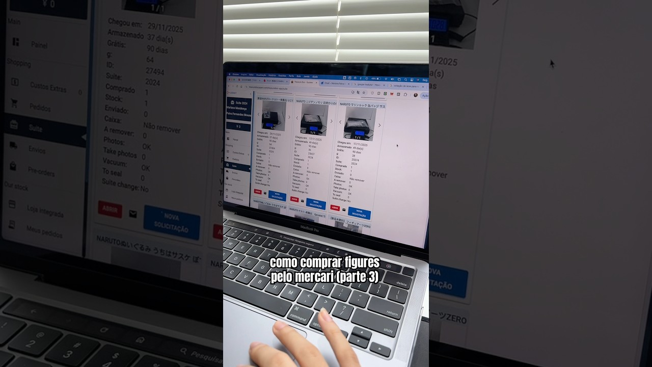 parte 3 do tutorial de como comprar figures no mercari 