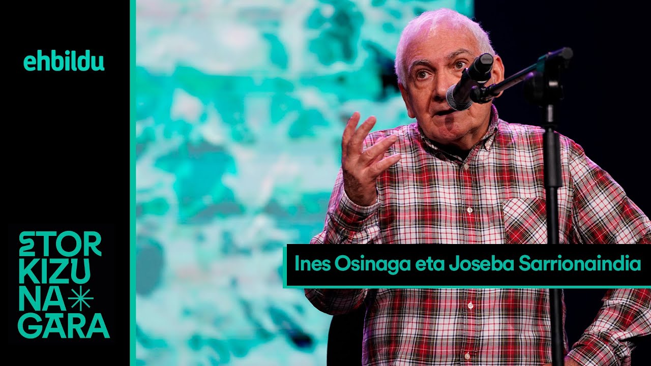 Ines Osinaga eta Joseba Sarrionandiaren ikuskizuna Bilboko Euskalduna Jauregian