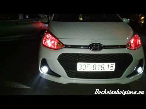 Video Đèn Bi gầm hai chế độ pha cos cho Huyndai I10 - youtube