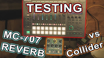 Roland MC-707 reverb test // comparing with Source Audio Collider