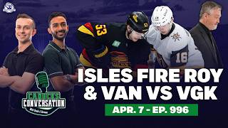 Isles fire Roy, Canucks host Vegas ft. Jeff Paterson | Canucks Conversation