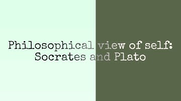 Philosophical view of self: Socrates and Plato