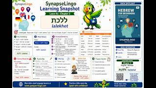 he learn A1 Book 1 Ch.3: ללכת | simple verb basics