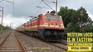 Lalgola - Sealdah Bhagirathi Special Express leading with Western Railway 22917 Vatva WAP4E screenshot 3