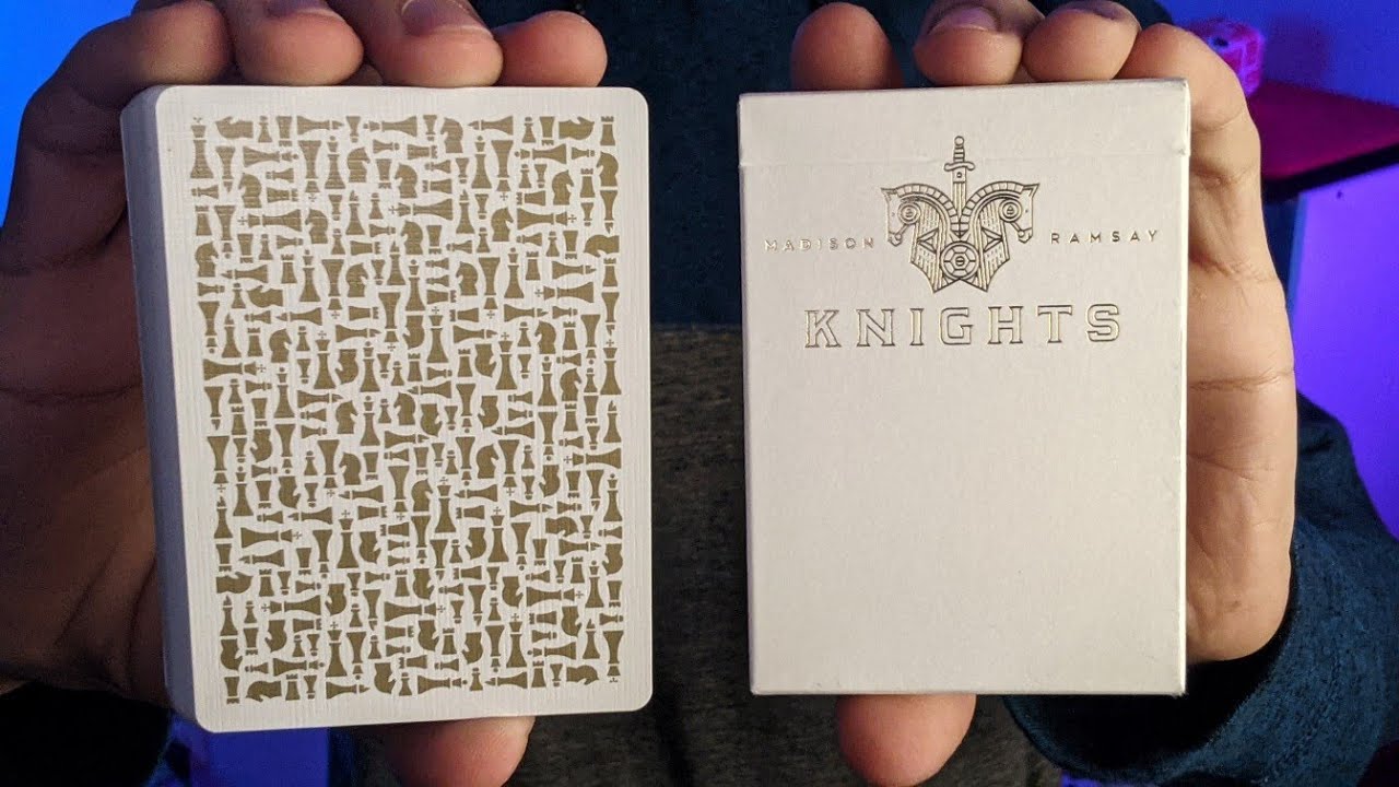 Marked White Knights Playing Cards Deck Review!