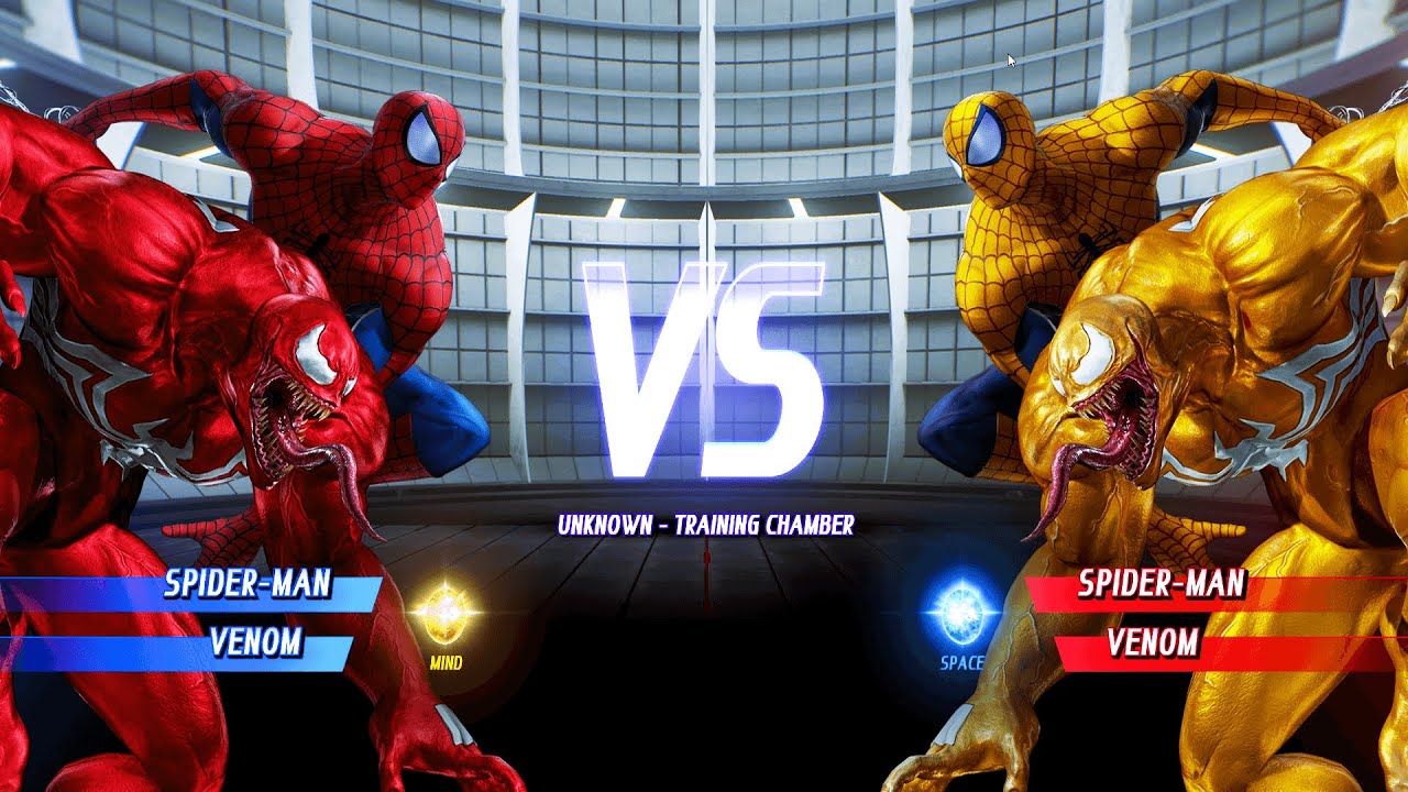 Spiderman & Red Venom vs Yellow Spiderman & Yellow Venom (Hardest AI