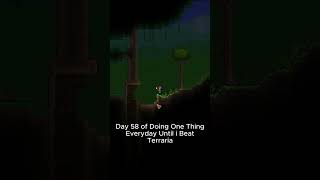 DAY 58 of Trying to Beat Terraria Doing One Thing A Day  #terraria  #shorts
