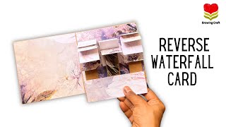 3 Reverse Waterfall card tutorial #cardcreations #diycrafts #handmadecardideas