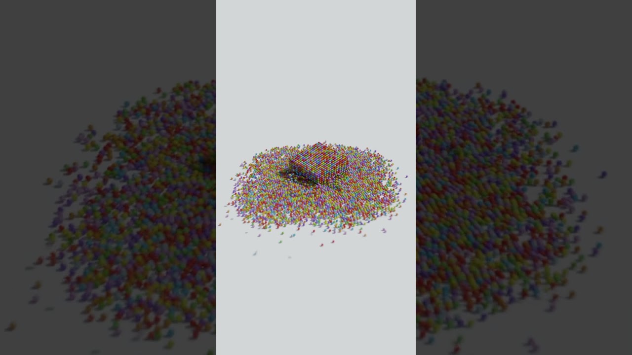 Satisfying Blender Molecule Simulation 01 | Blender 