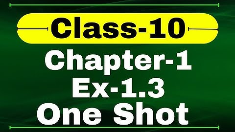 One Shot Ex 1.3 Class10 Math | Number System | Ex-1.3 Class 10 Math one shot | Nexa Classes |