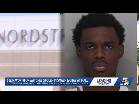 2 charged after $123K smash-and-grab at luxury watch store in Kenwood Towne Centre