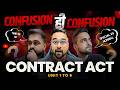 Confusion ही Confusion in CONTRACT UNIT 1-6? Watch This Before Your CA Foundation Exams! Ft. Shantam