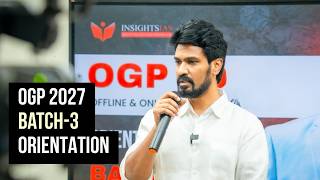 UPSC 2027 - OGP Batch 3 - Orientation by Vinay Sir | Strategy, Mindset & Approach