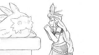 Riju and her sand seals | BOTW animatic